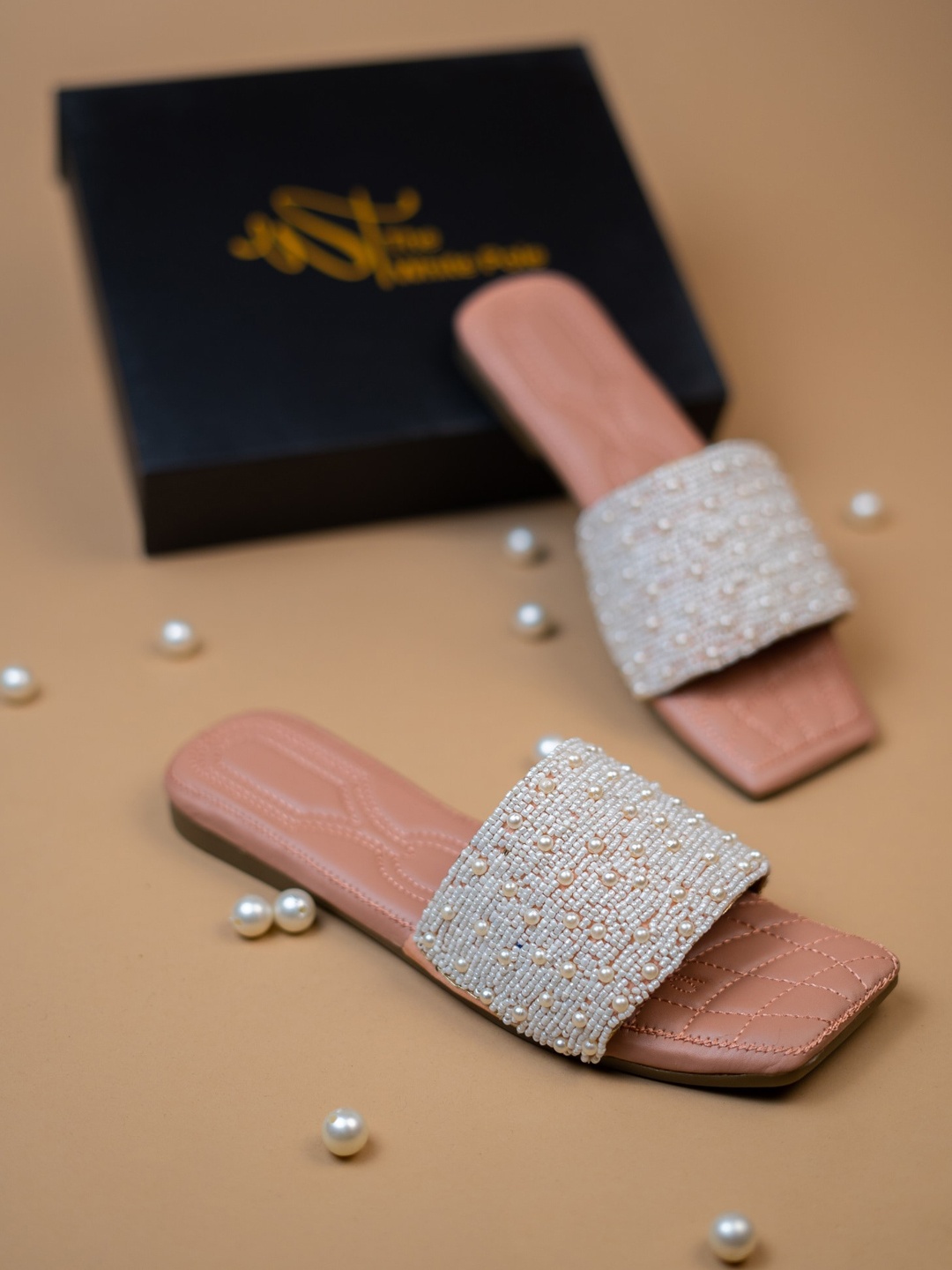 

Try Me Women Pink Embellished Open Toe Flats