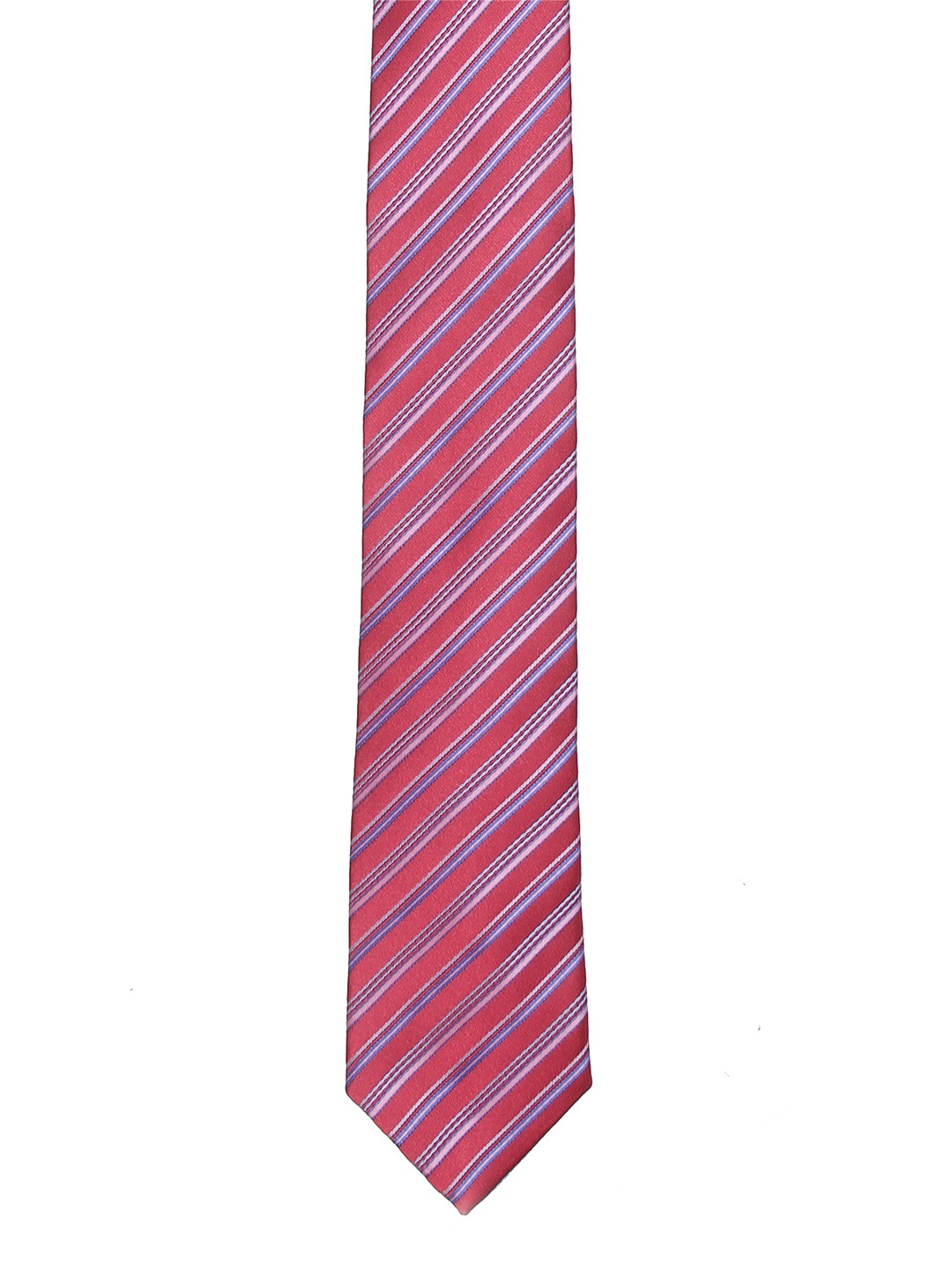 

Calvadoss Men Red & Pink Striped Broad Tie