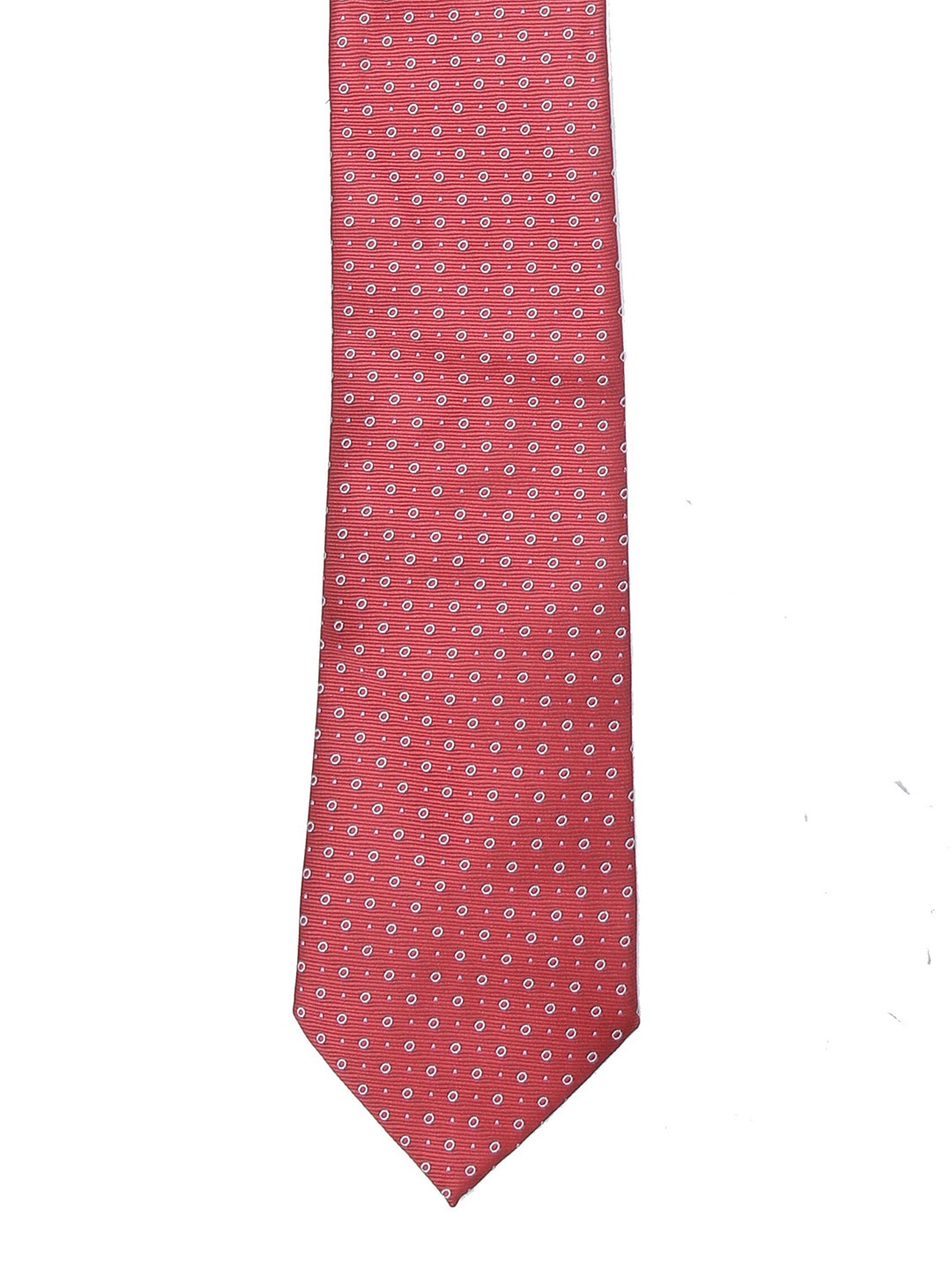 

Calvadoss Men Red & Grey Woven Design Broad Tie