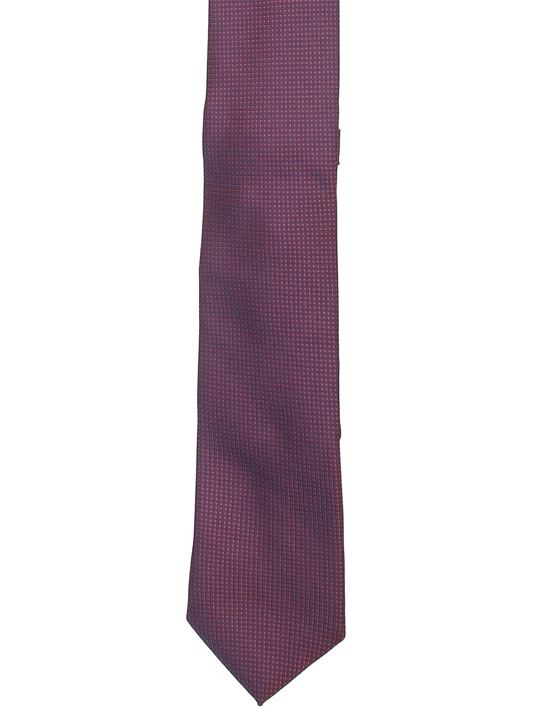 

Calvadoss Men Pink & Purple Woven Design Broad Tie