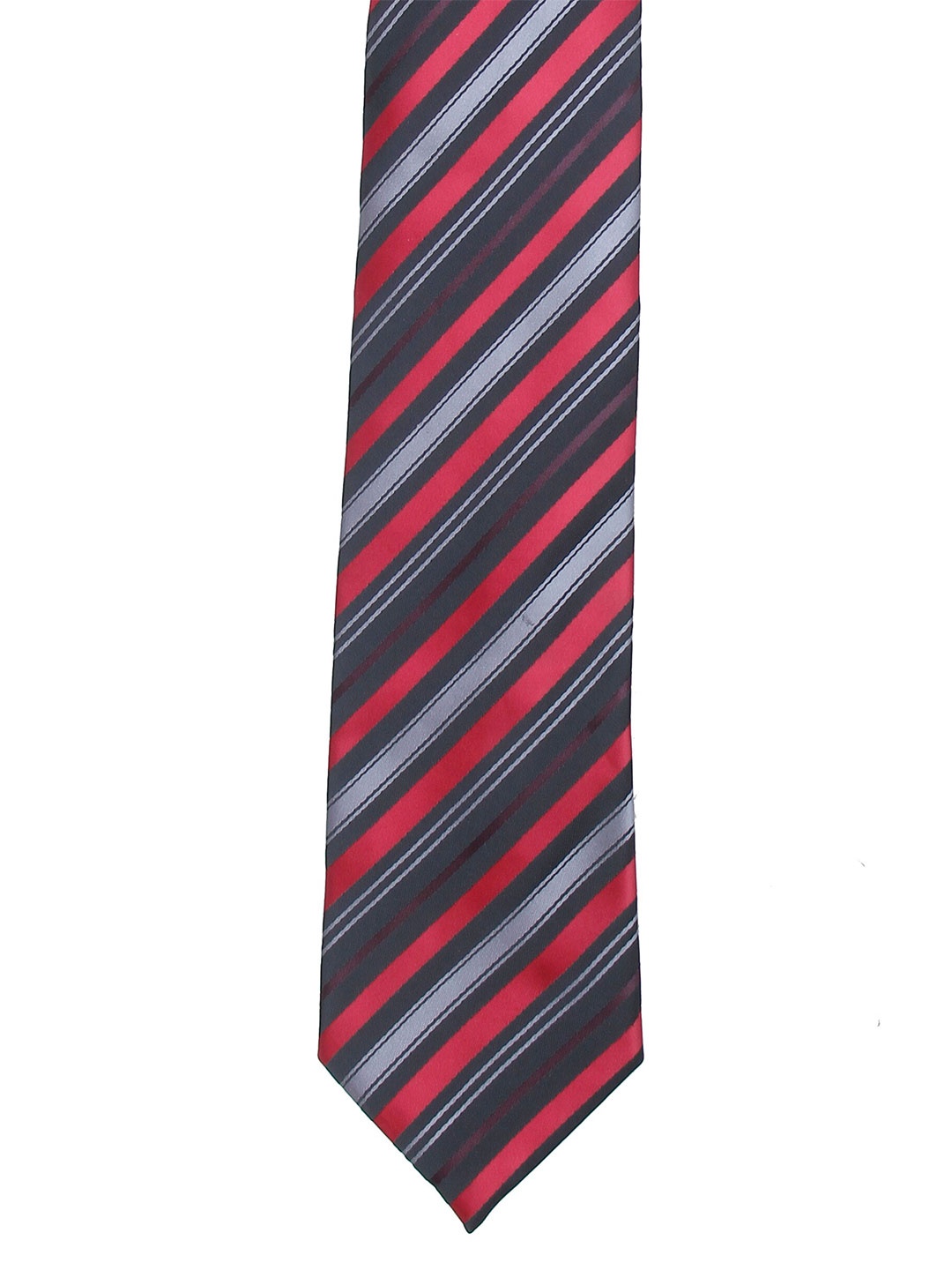 

Calvadoss Men Black & Red Striped Broad Tie
