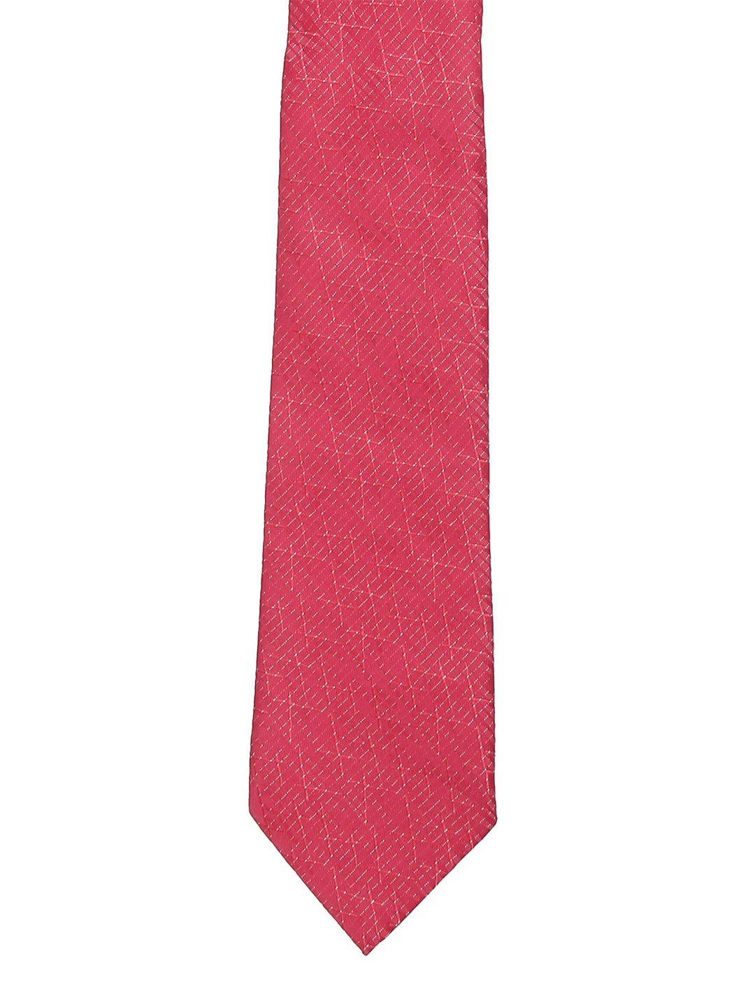 

Calvadoss Men Red Woven Design Broad Tie