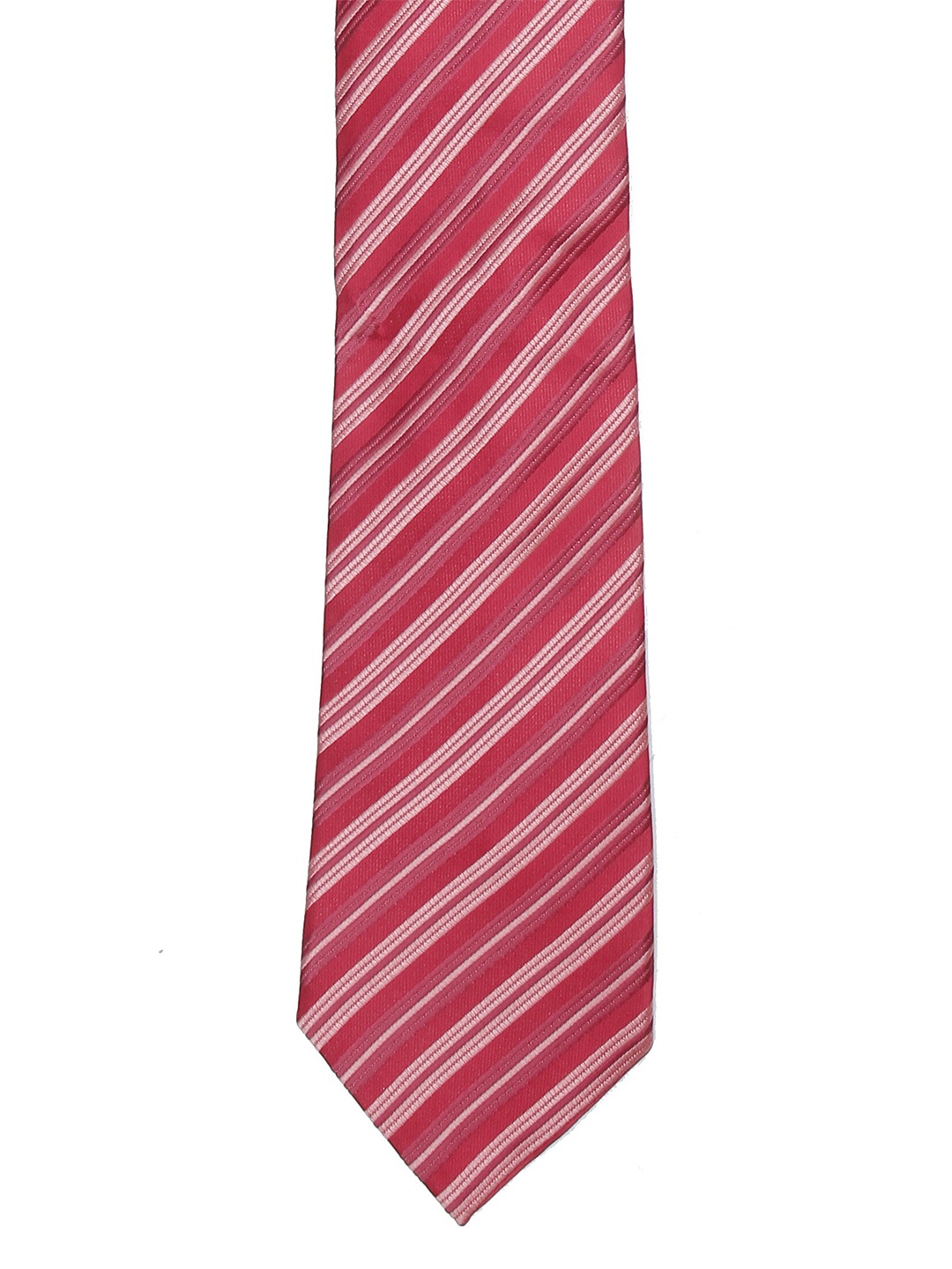 

Calvadoss Men Red & Pink Striped Broad Tie