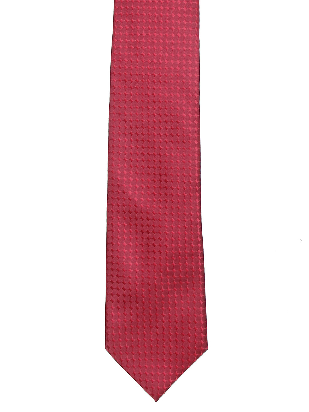 

Calvadoss Men Red & Black Woven Design Broad Tie