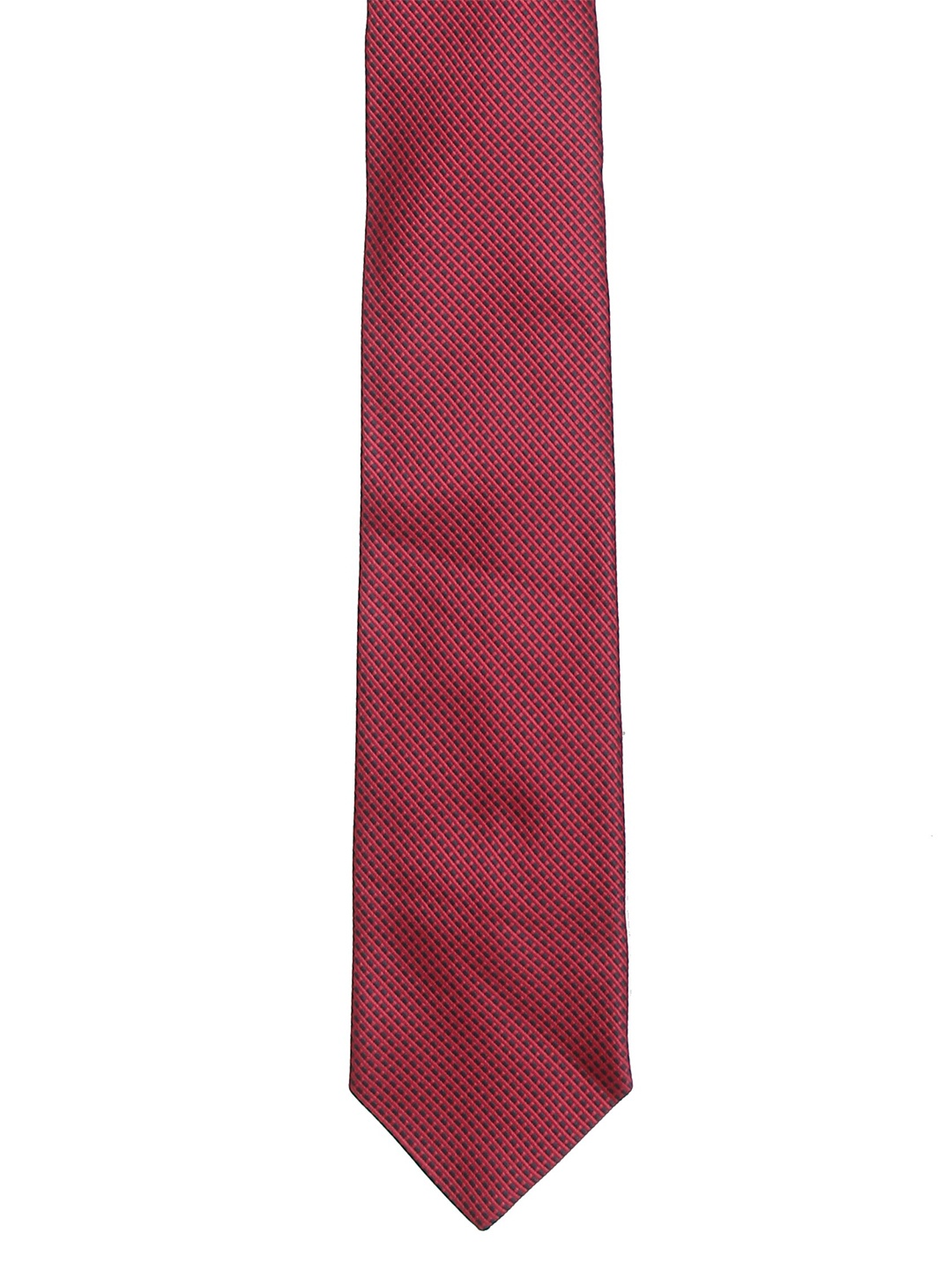 

Calvadoss Men Red & Black Checked Broad Tie