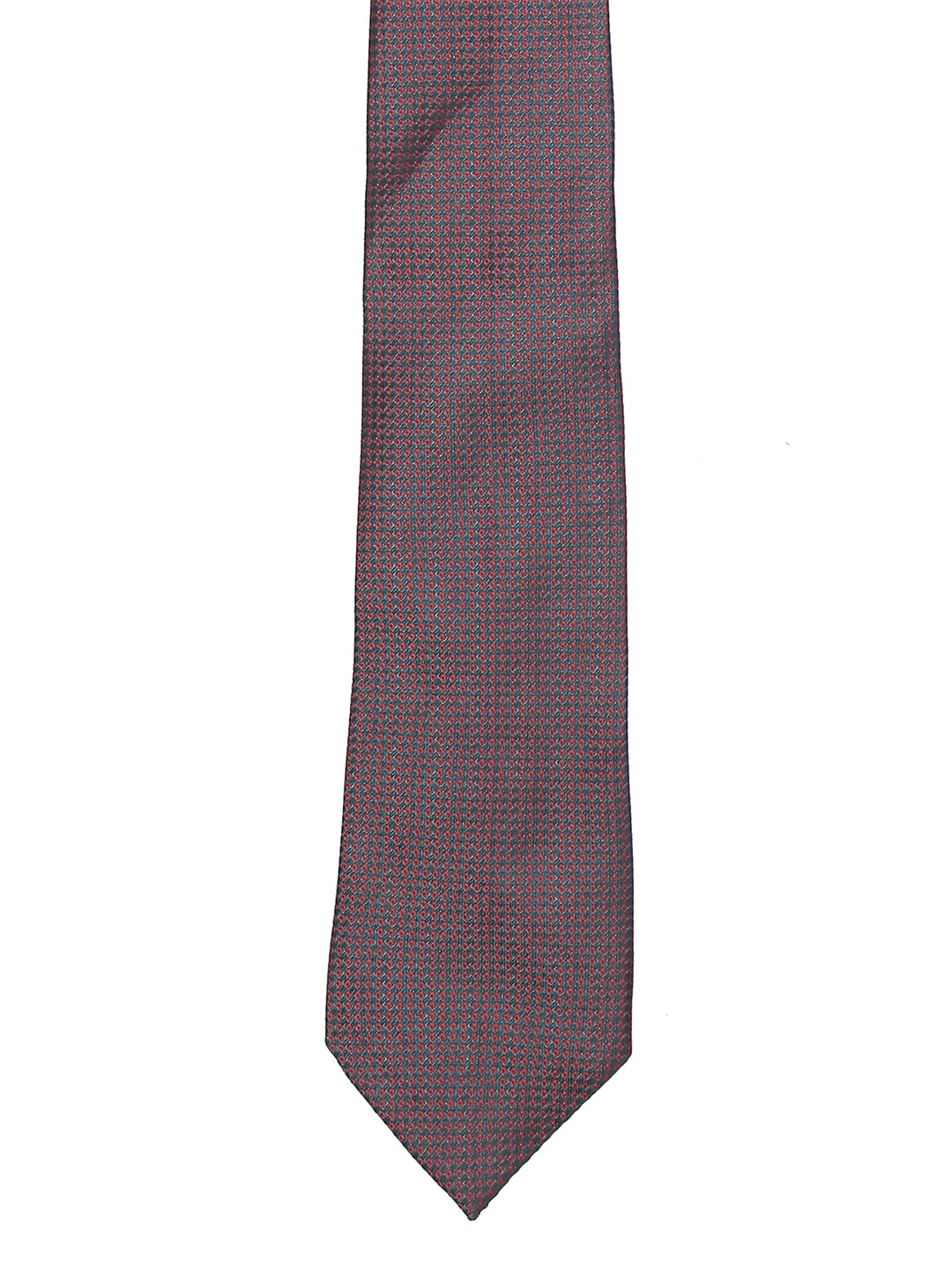 

Calvadoss Men Red & Black Woven Design Broad Tie