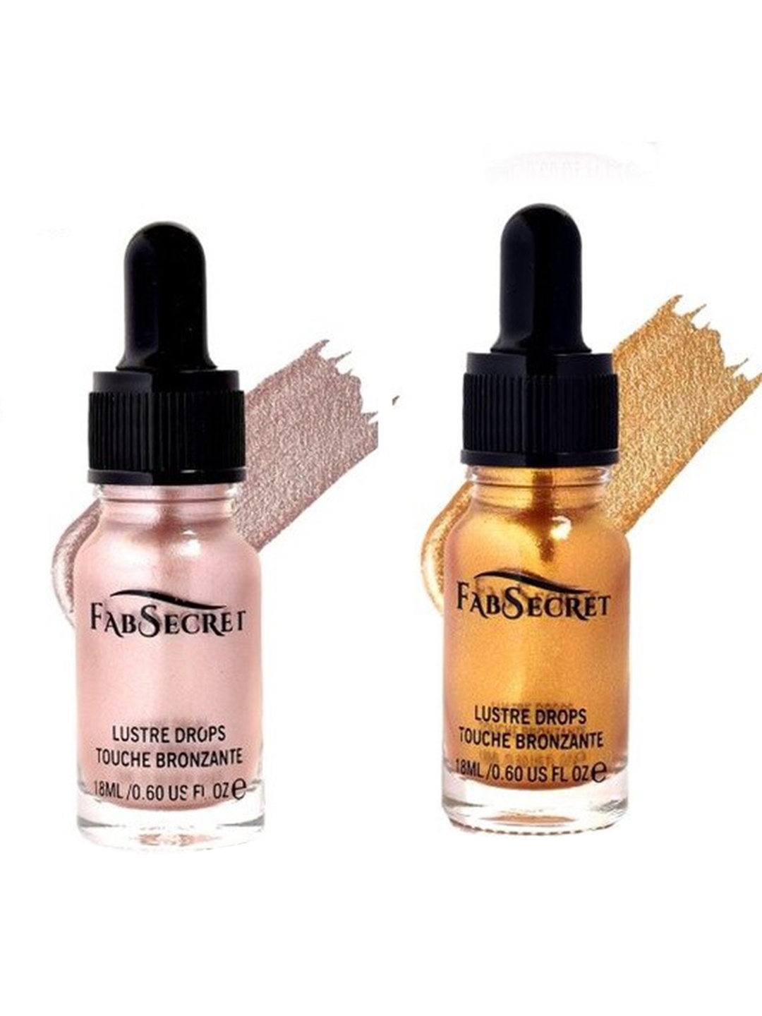 

Fabsecret Liquid Glow Shimmer Shiny Bronzer Longlasting Glittering Face Illuminator Makeup Highlighter 18ml, Multi