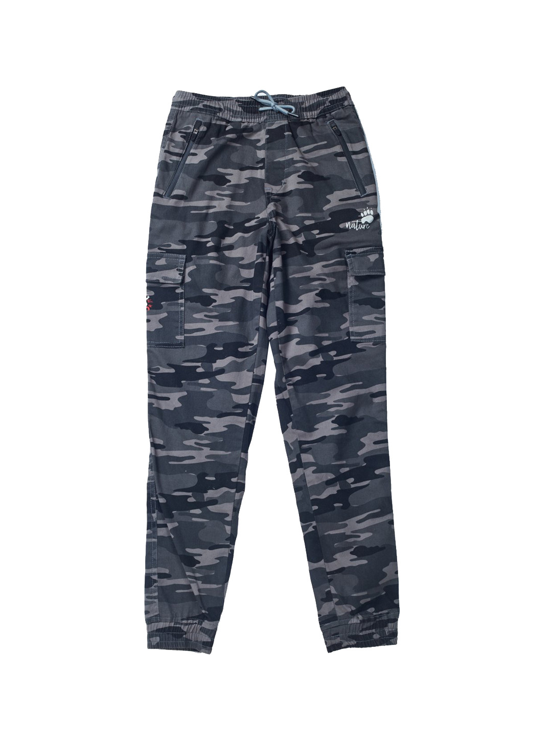 

Gini and Jony Boys Grey Camouflage Printed Jogger Trouser