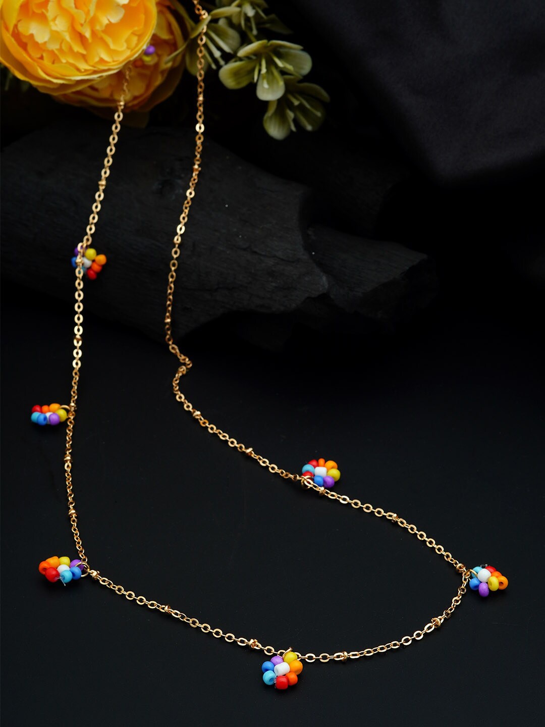 

Ferosh Gold-Plated Beaded Belly Chain