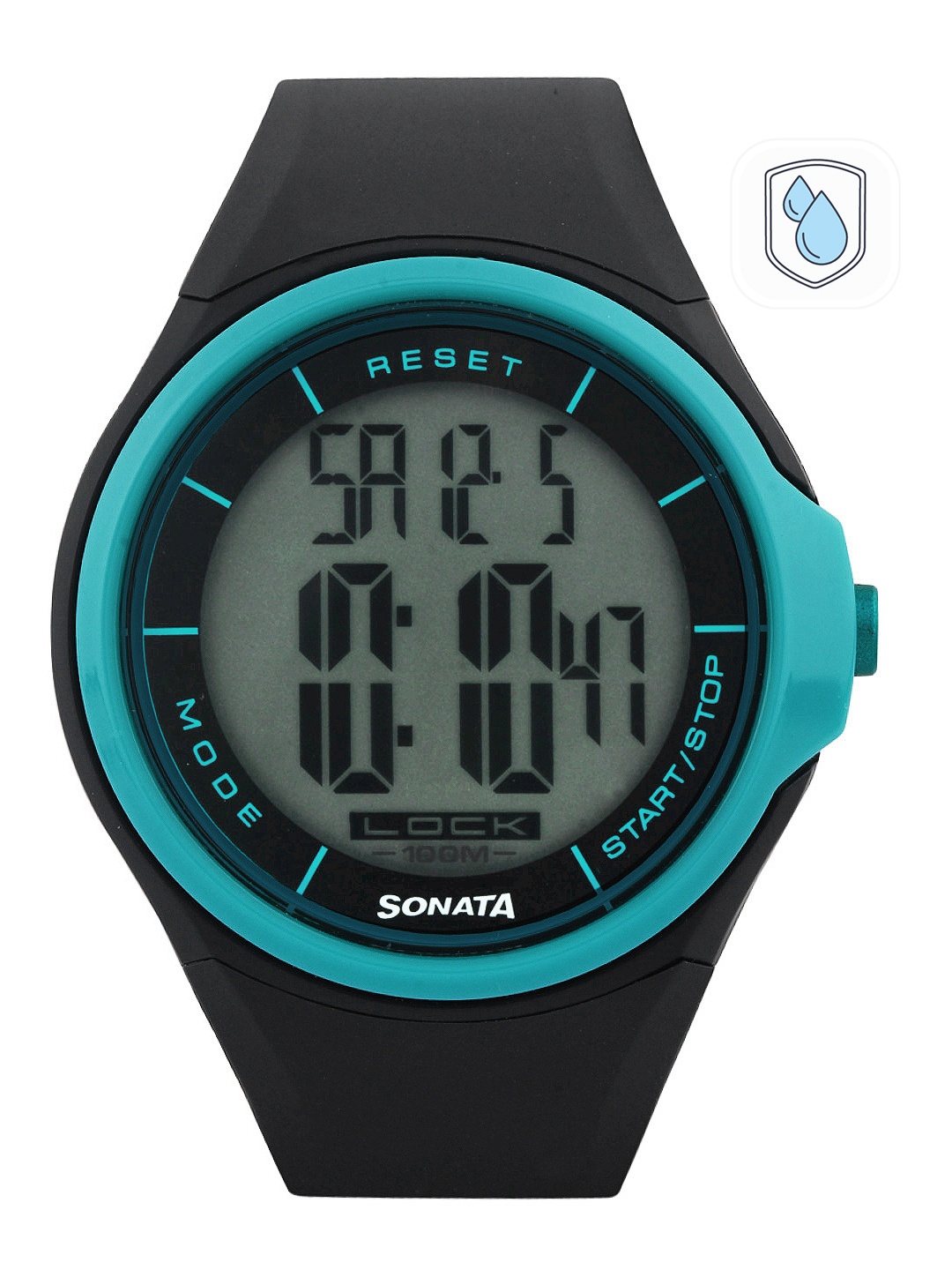 

Sonata Men Black Digital Watch NE7992PP12J