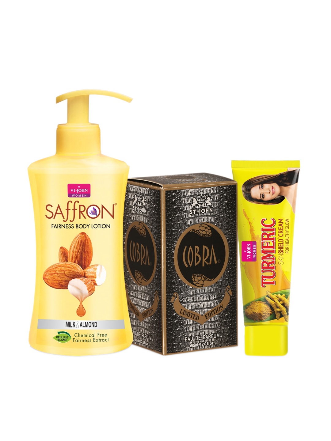 

VI-JOHN Set Of 3 Beauty Gift Sets, Yellow