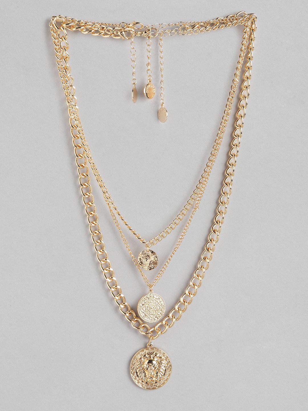 

Forever New Women Set of 3 Gold-toned Linked Chain Necklace