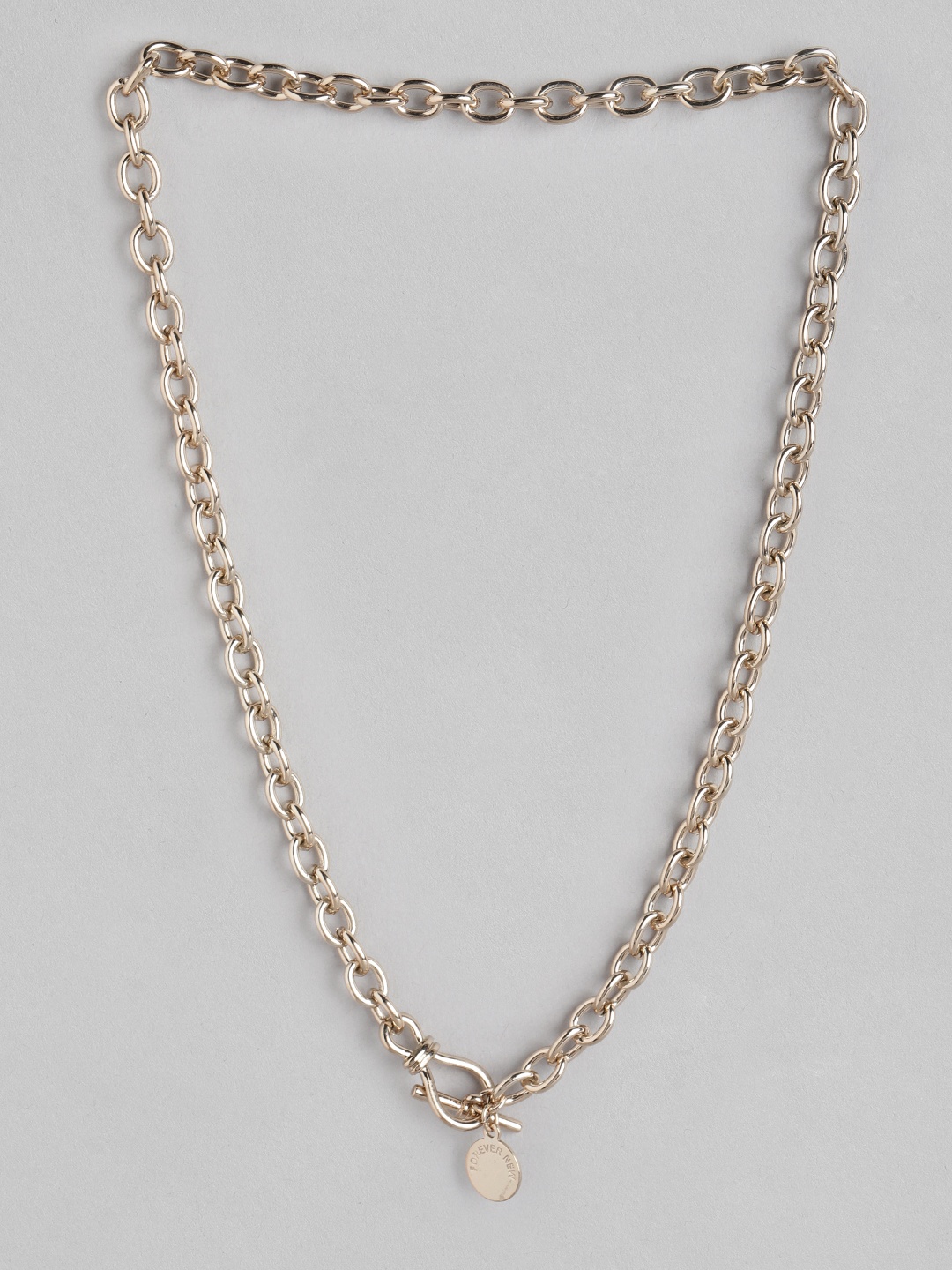 

Forever New Women Gold-Plated Linked Chain Necklace