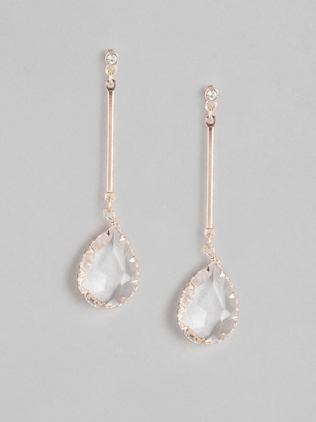 

Forever New Rose Gold Oval Drop Earrings