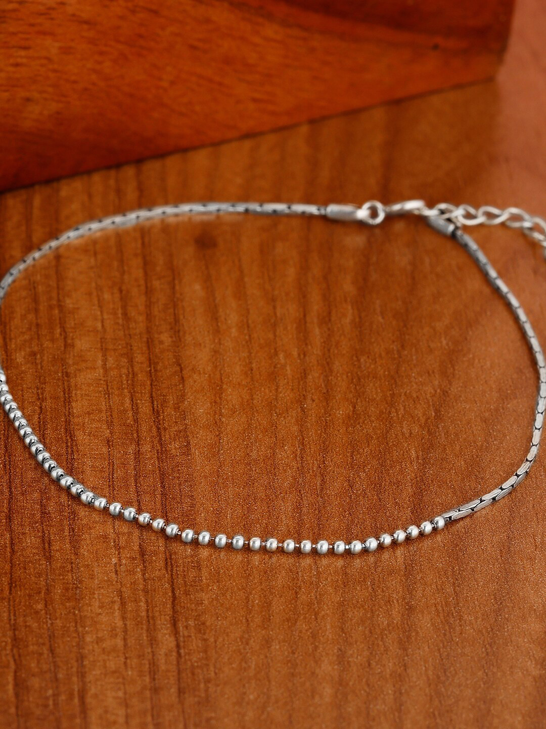 

GIVA 925 Sterling Silver Silver-Plated Classic Chain Anklet