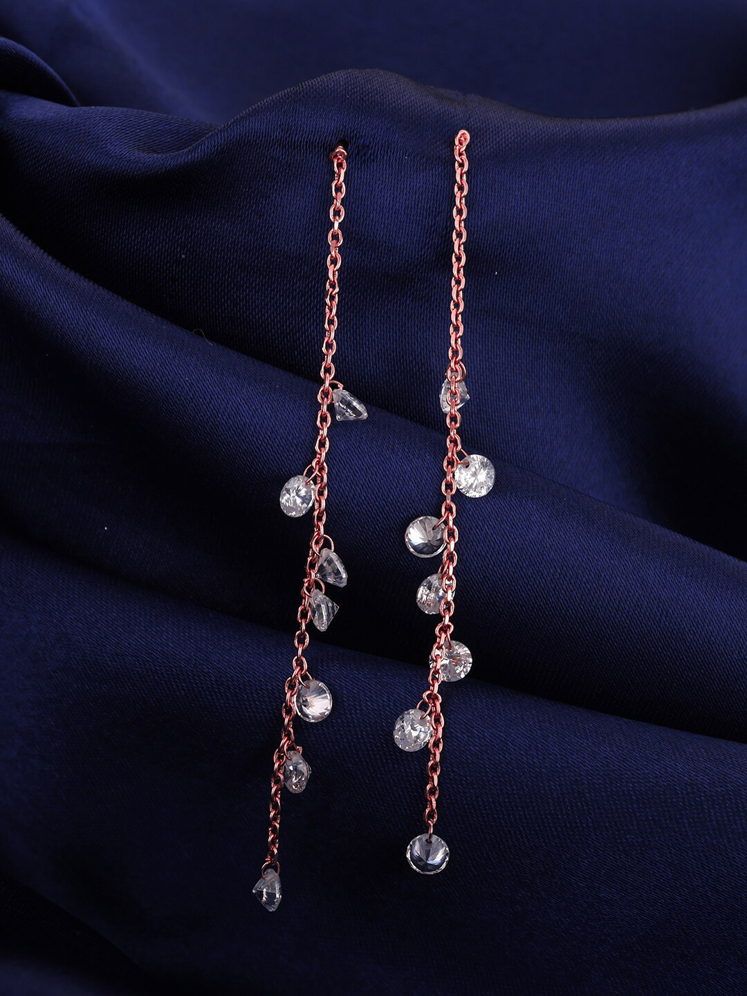 

GIVA Rose Gold Rose Gold Plated Contemporary Drop Earrings