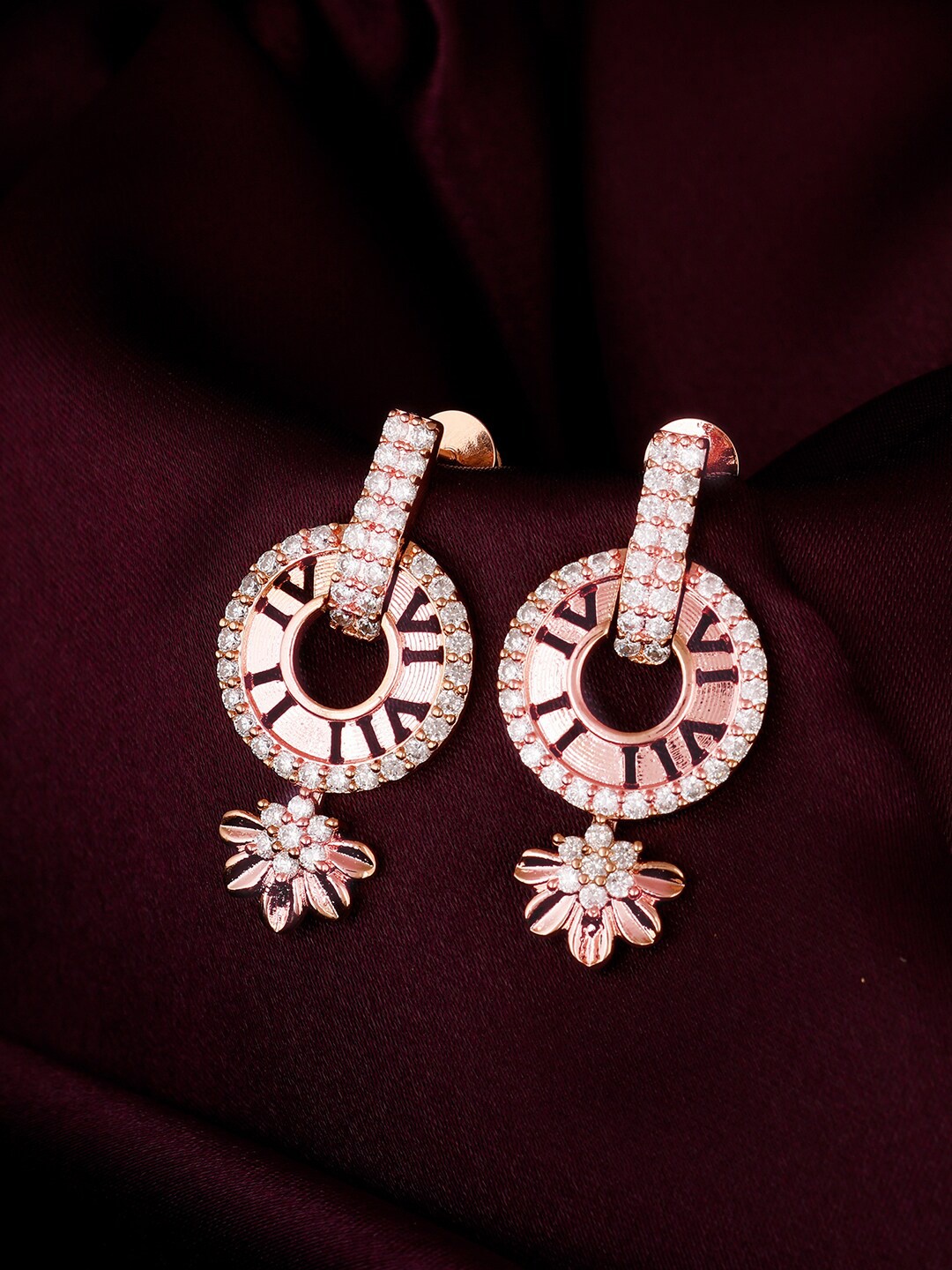 

GIVA Rose Gold Contemporary Studs Earrings
