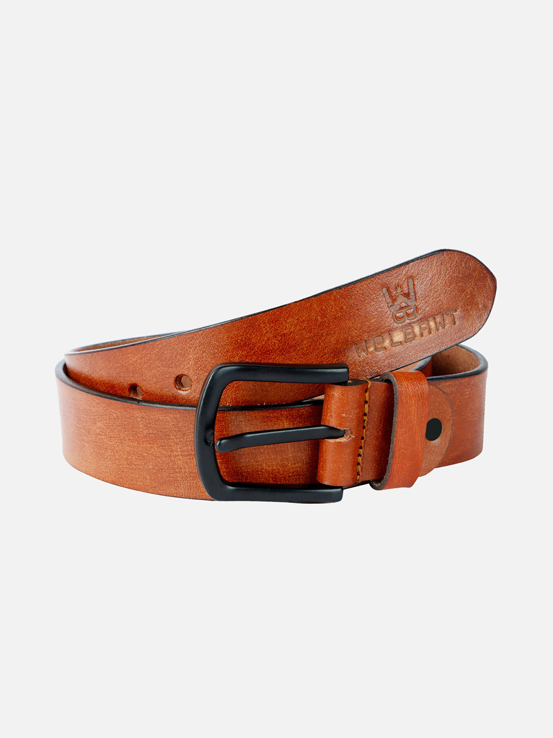 

WELBAWT Men Brown Leather Belt