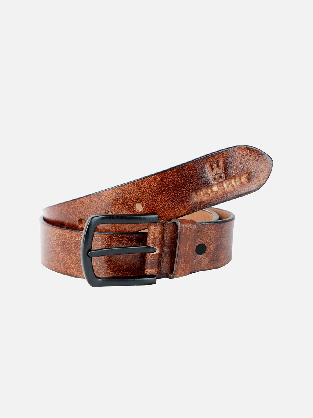 

WELBAWT Men Brown Leather Belt