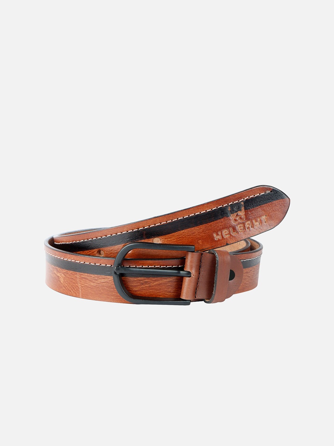 

WELBAWT Men Brown Leather Belt