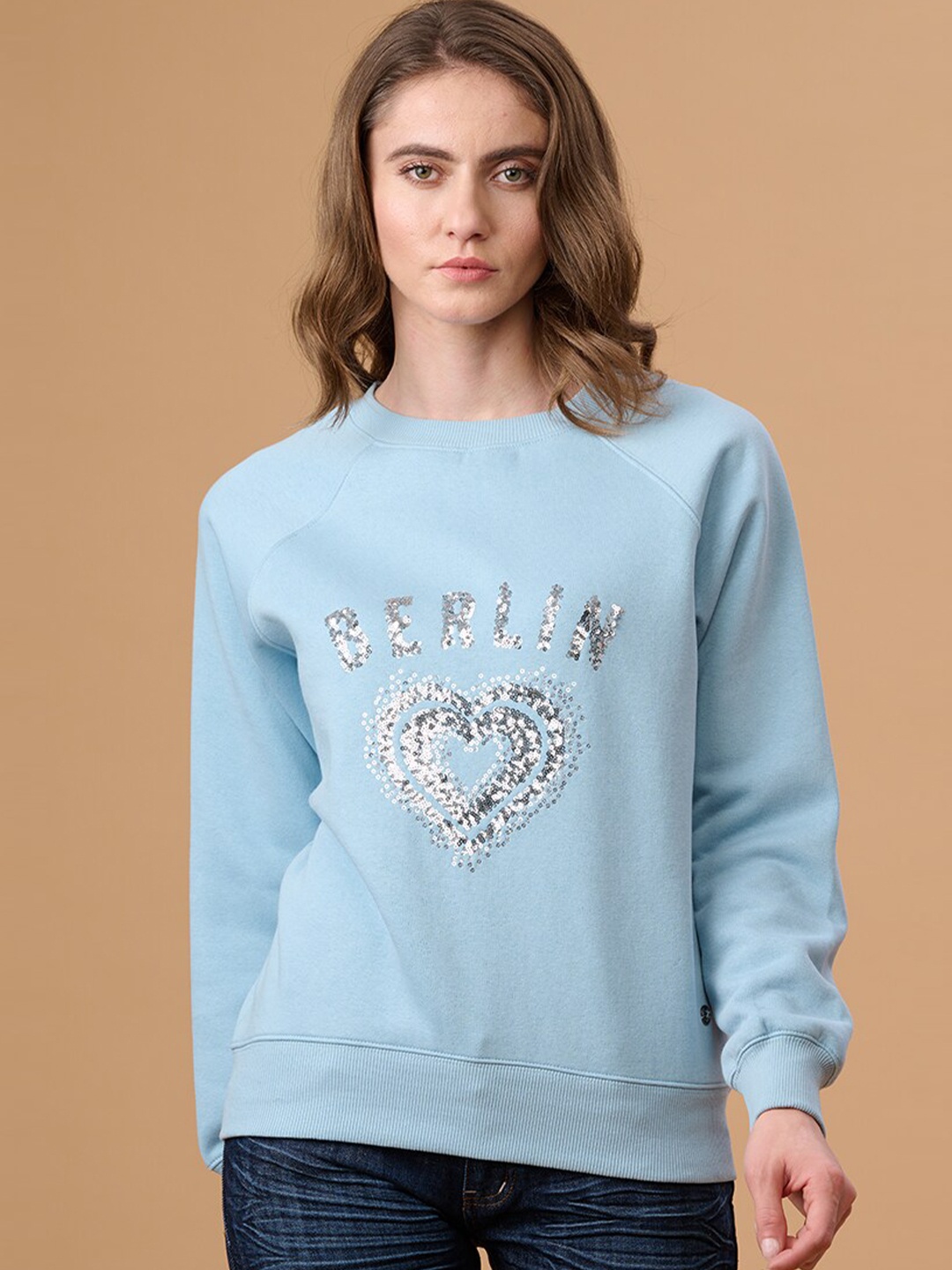 

Gipsy Women Blue Embellished Sweatshirt