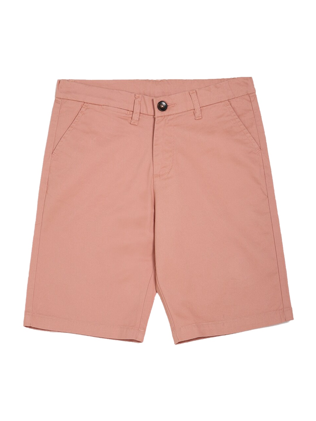 

Peter England Boys Peach-Coloured Cotton Shorts