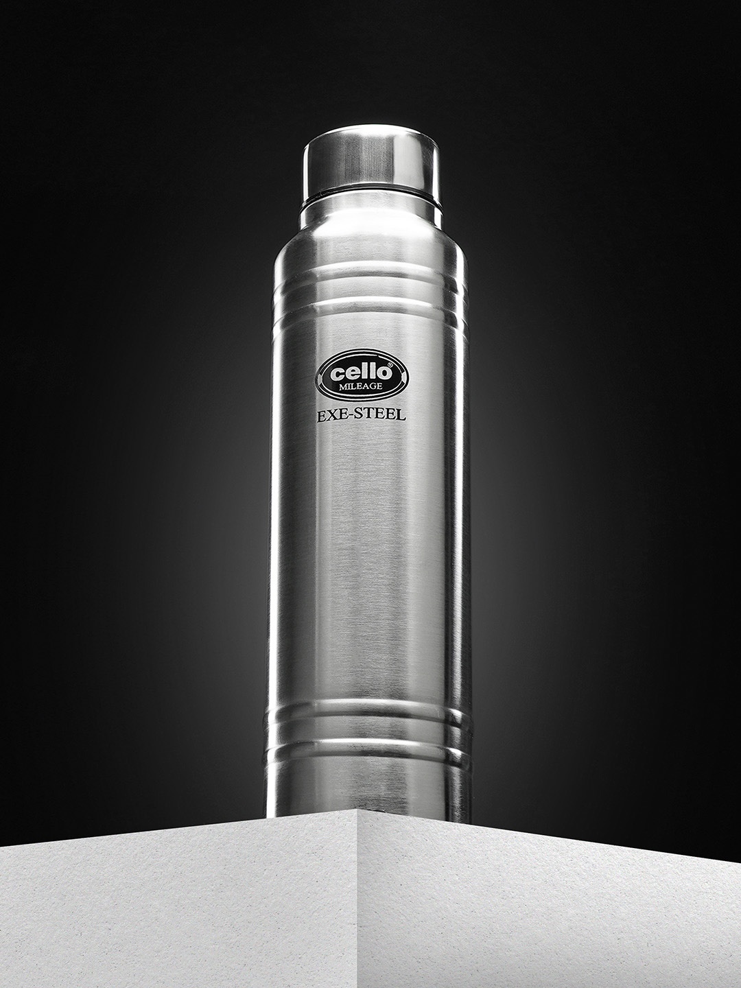 

Cello Mileage Silver Single Walled Stainless Water Bottle- 1 L