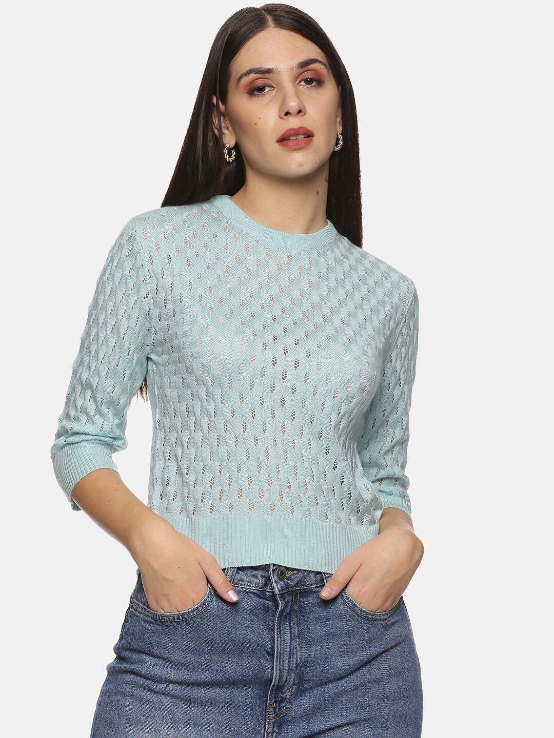 

HERE&NOW Women Blue Pullover