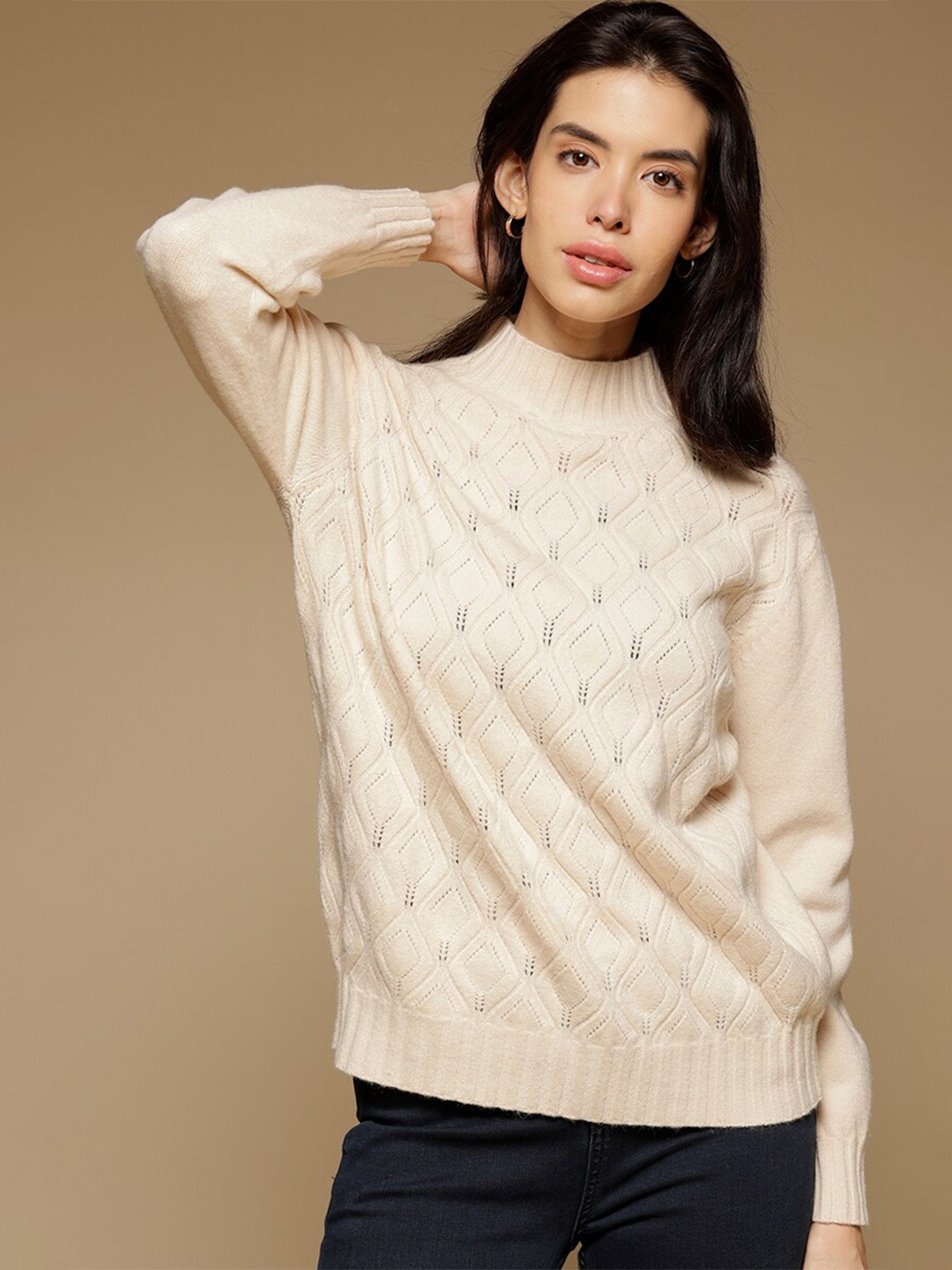 

Gipsy Women Beige Pullover