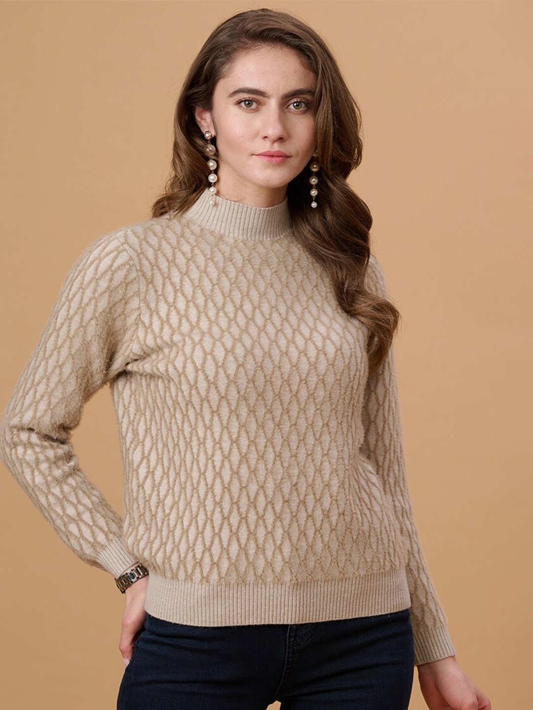 

Gipsy Women Beige Pullover