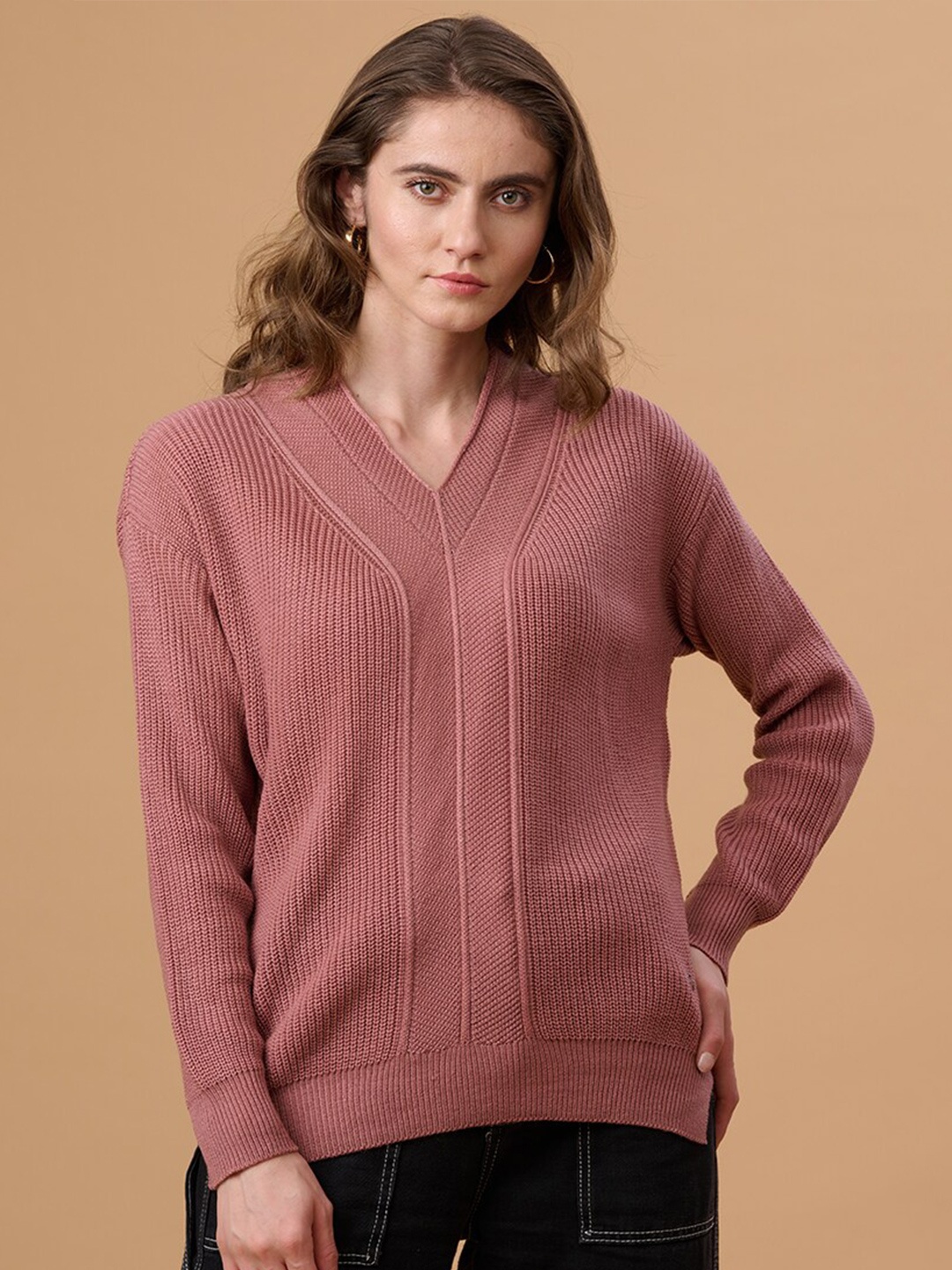 

Gipsy Women Pink Striped Pullover