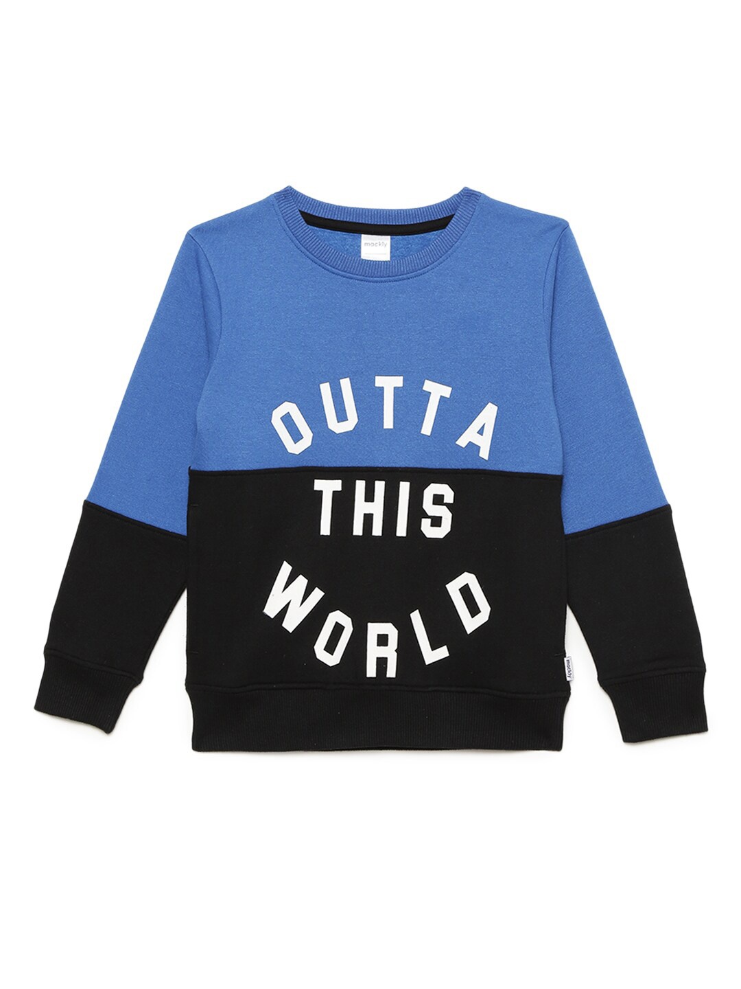 

mackly Boys Blue Printed Sweatshirt