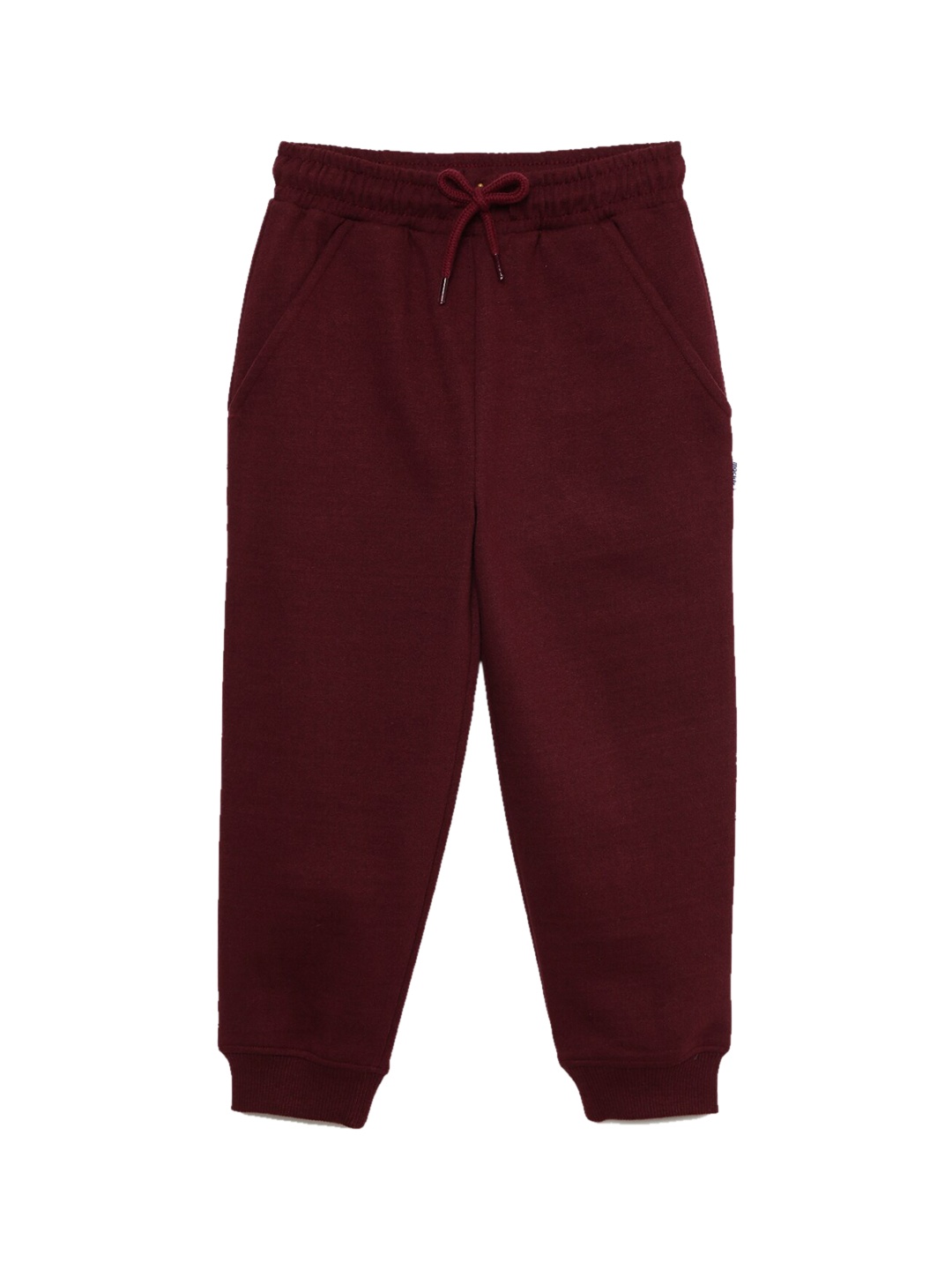 

mackly Boys Maroon Solid Joggers