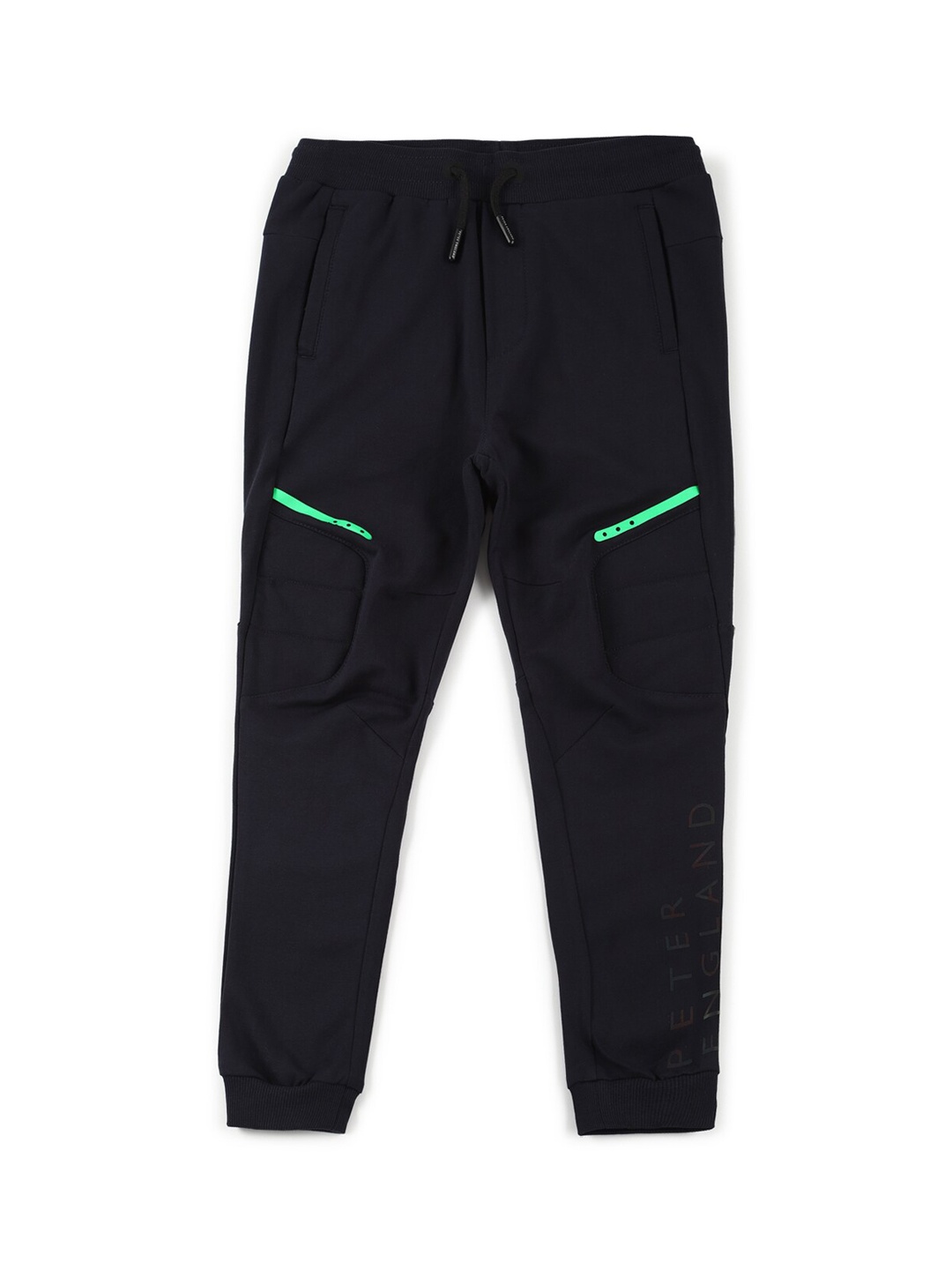 

Peter England Boys Black Solid Joggers