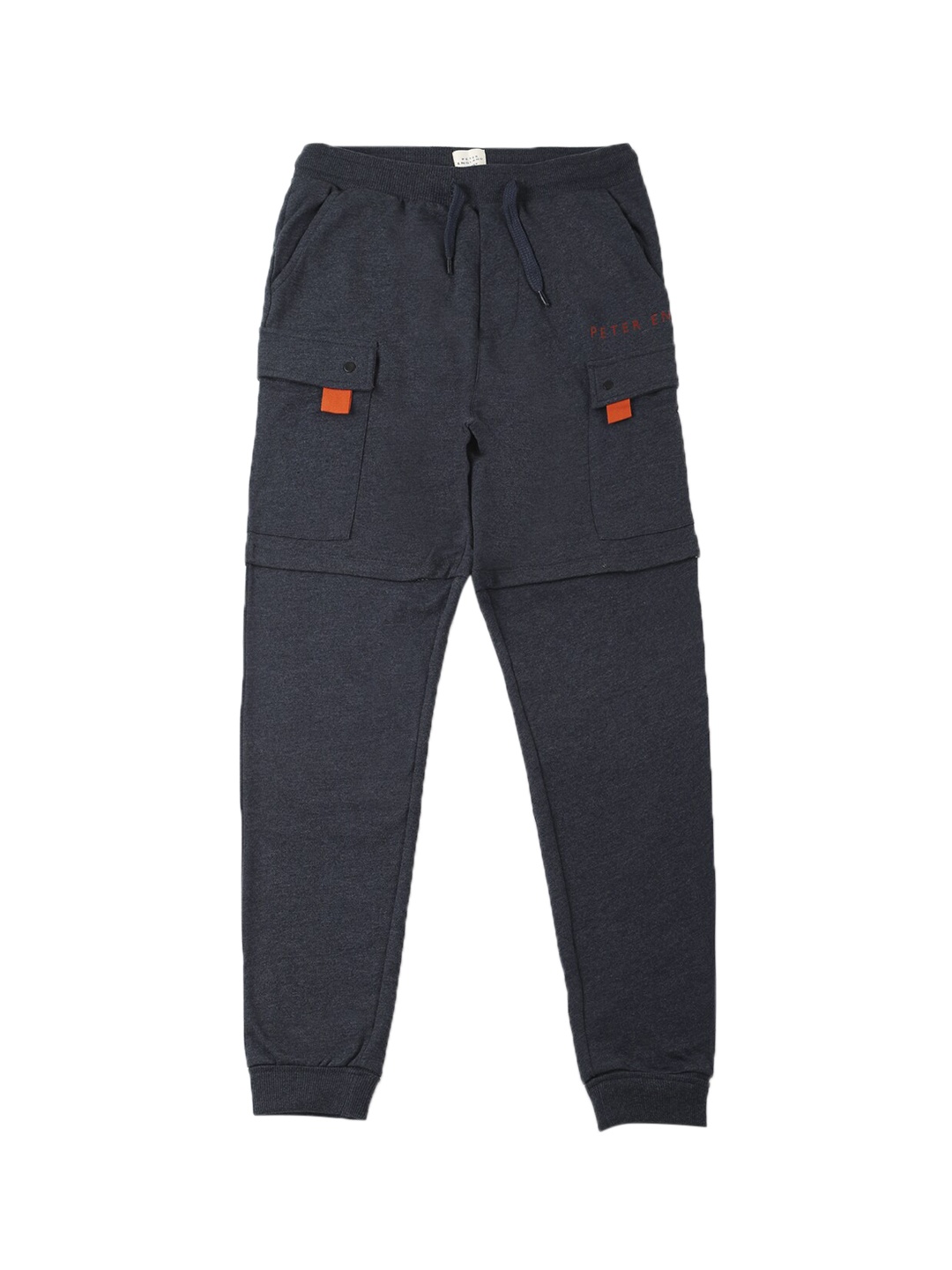 

Peter England Boys Navy Blue Solid Jogger