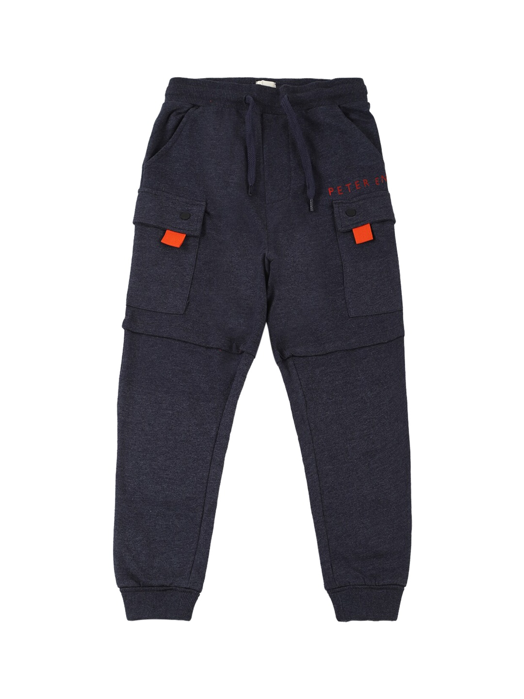 

Peter England Boys Navy Blue Solid Jogger