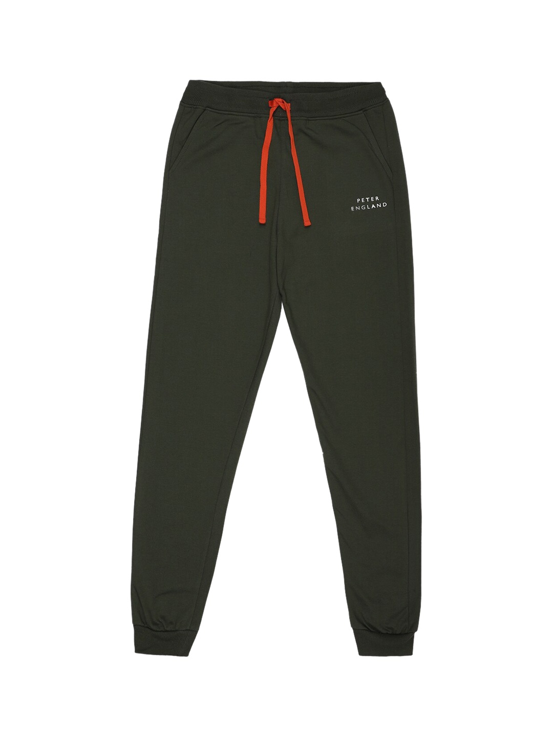 

Peter England Boys Olive Solid Jogger