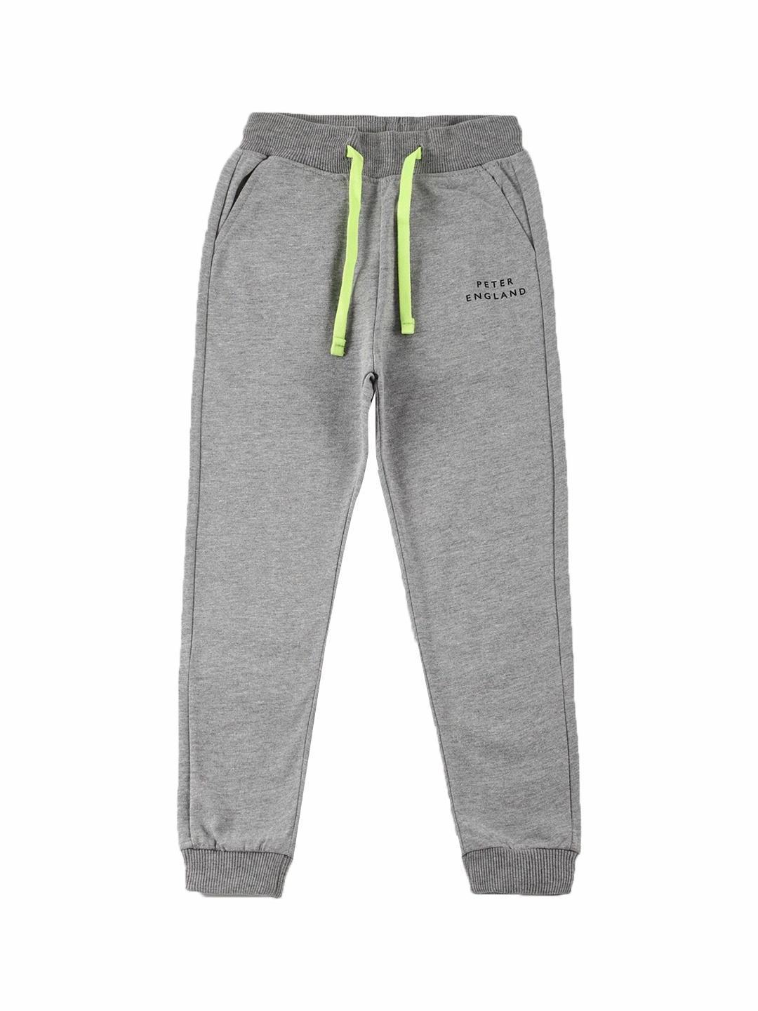 

Peter England Boys Grey Solid Joggers