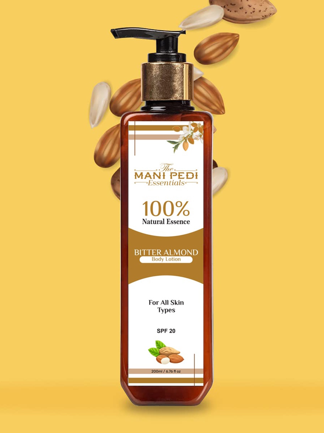 

The Mani Pedi Essentials Set Of 5 Bitter Almond Body Lotion 100 ml Each, White