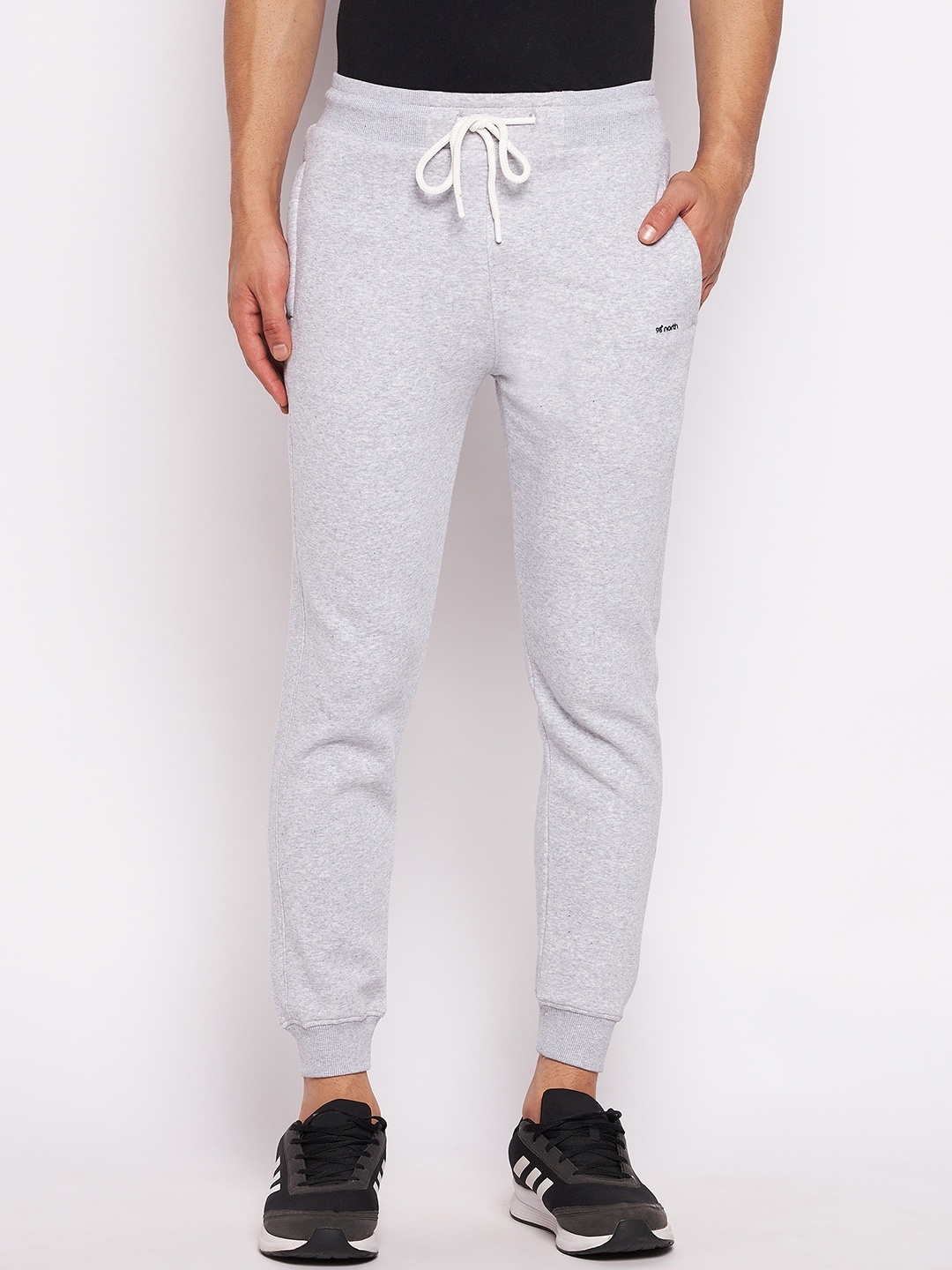 

98 Degree North Men Grey Solid Cotton Joggers
