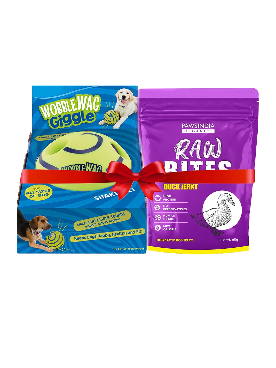 

Pawsindia Green Plastic Dog Toy Ball With Duck Treat