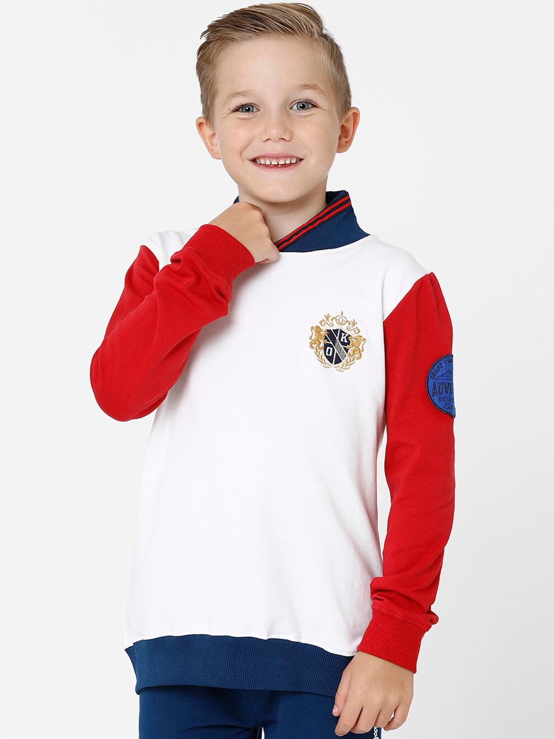 

KATE & OSCAR Boys White Cotton Sweatshirt