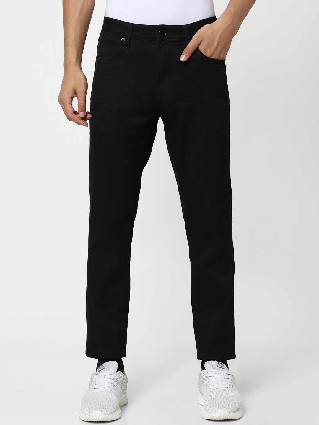 

Jack & Jones Men Black Slim Fit Jeans