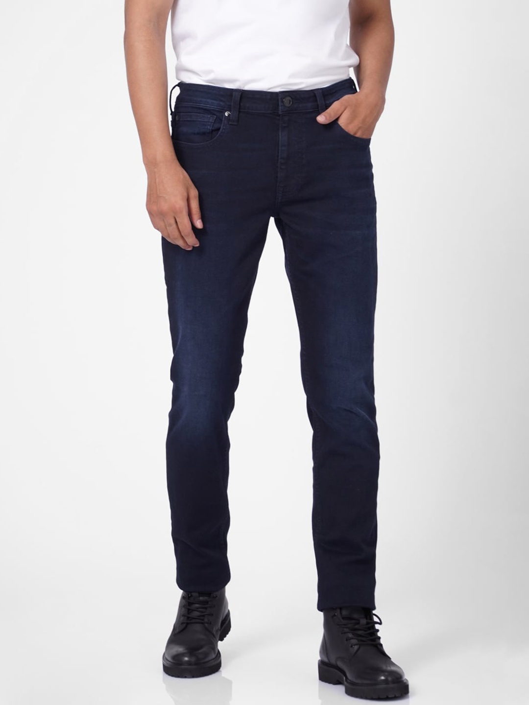 

Jack & Jones Men Blue Slim Fit Light Fade Cotton Jeans
