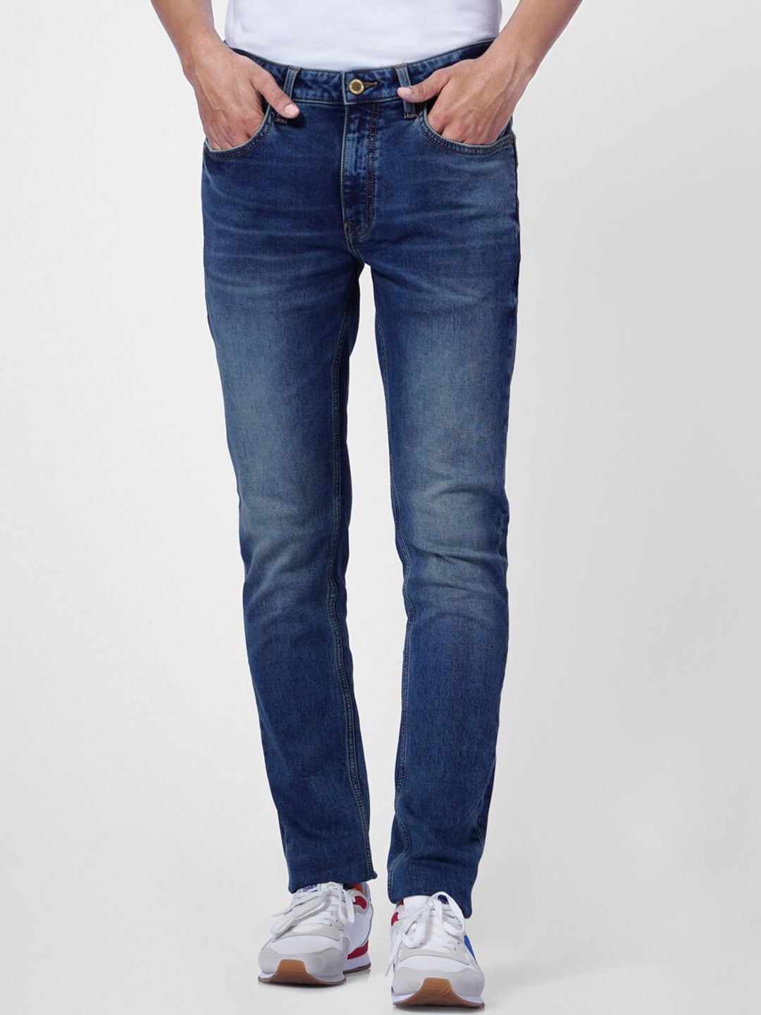 

Jack & Jones Men Blue Slim Fit Light Fade Cotton Jeans