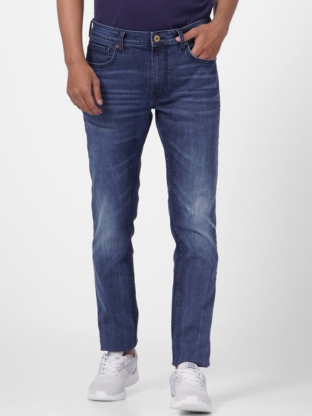 

Jack & Jones Men Blue Slim Fit Light Fade Cotton Jeans