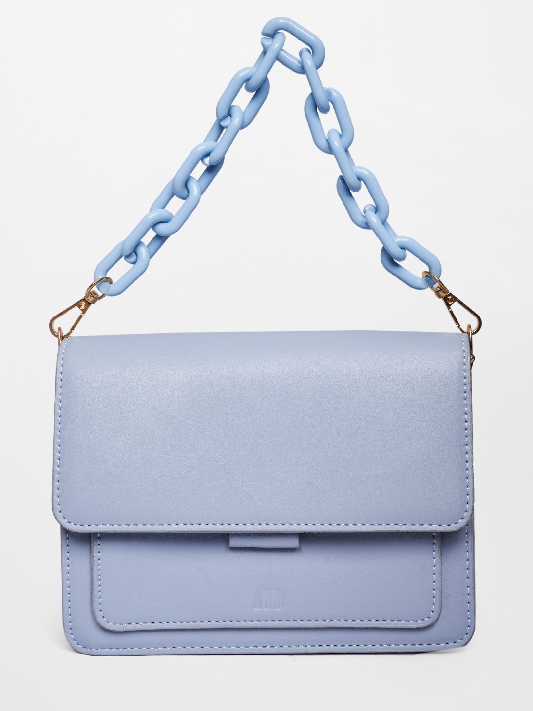 

AND Women Blue Structured Handheld Bag