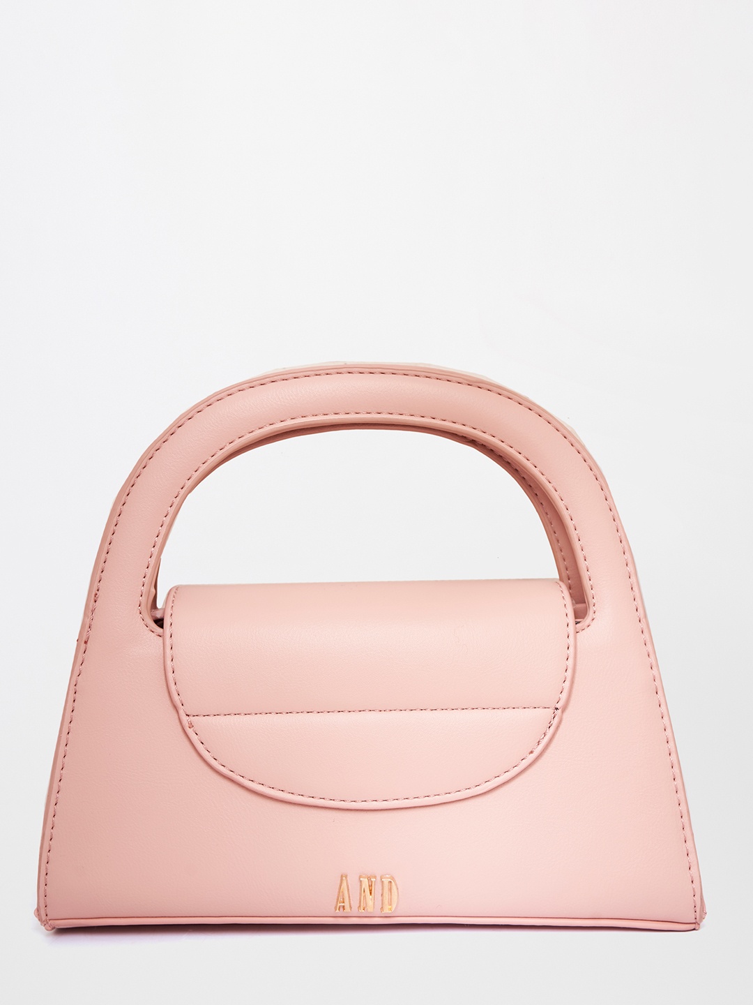 

AND Women Pink PU Structured Handheld Bag