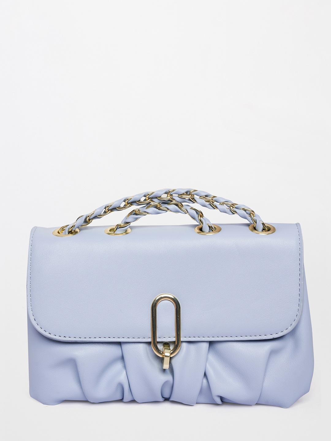 

AND Blue PU Structured Satchel