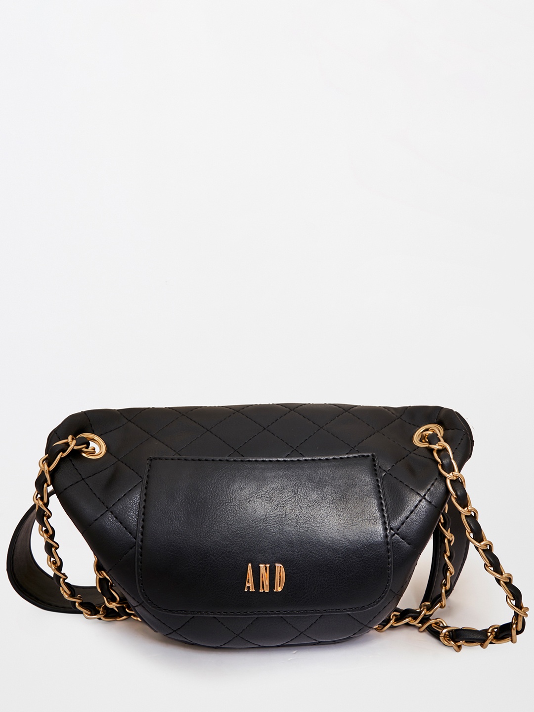 

AND Black PU Structured Waist Pouch